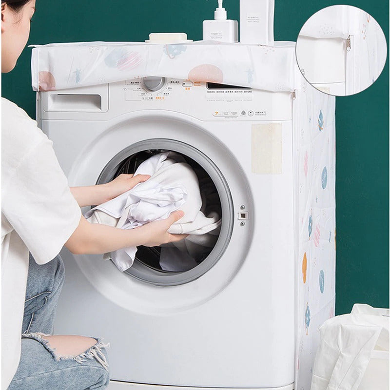 DustProof & WaterProof Washing Machine Cover (Multicolour Design)