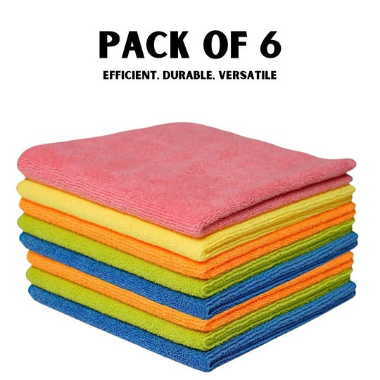 All In One Microfiber Cloth (Pack Of 6)