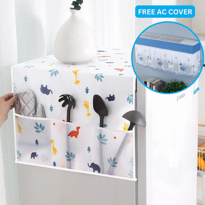 Waterproof & Dustproof Refrigerator Cover + AC Cover (Buy 1 Get 1 AC Cover Free)